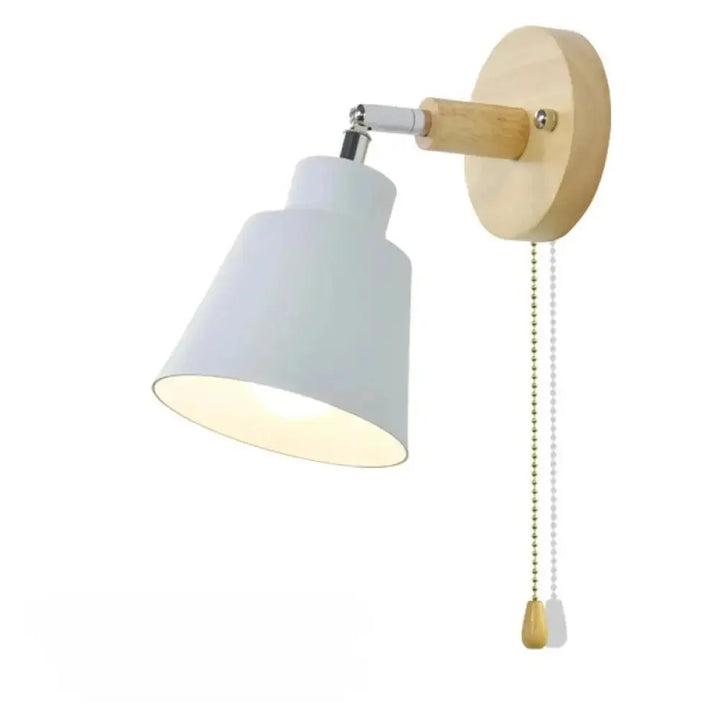 Stylowa lampa ścienna z regulacją kąta padania światła i włącznikiem