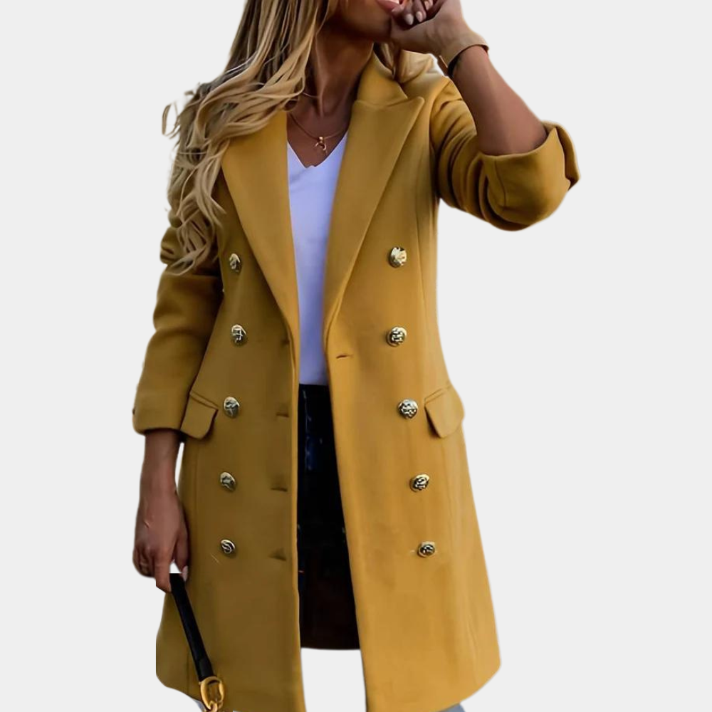 Klasyczny trencz damski, elegancki płaszcz przejściowy na wiosnę. Idealny do modnych stylizacji miejskich.