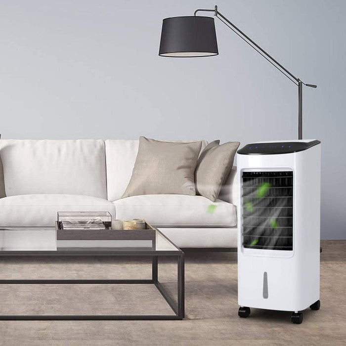 Klimator przenośny do biura i domu, mobilny wentylator z funkcją chłodzenia ewaporacyjnego bez instalacji.