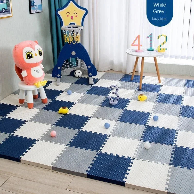 Miękka mata piankowa puzzle na podłogę, komfortowa i bezpieczna przestrzeń do zabawy dla dzieci.
