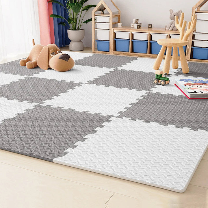Żywe kolory mata piankowa puzzle dla maluchów, stymuluje zmysły, gwarantuje bezpieczną zabawę.