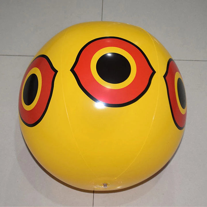 Ekologiczny balon odstraszający ptaki z PVC do ogrodu, basenu i ochrony upraw przed szkodnikami.
