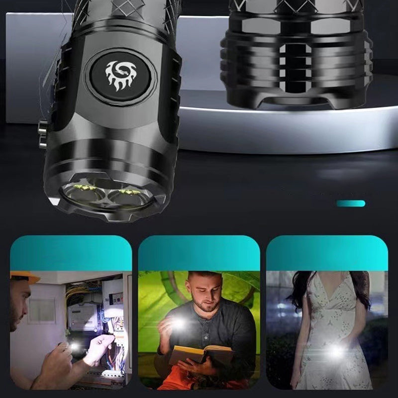 Mocna latarka LED. Kompaktowy design, idealna do plecaka. Kluczowy element wyposażenia turystycznego.