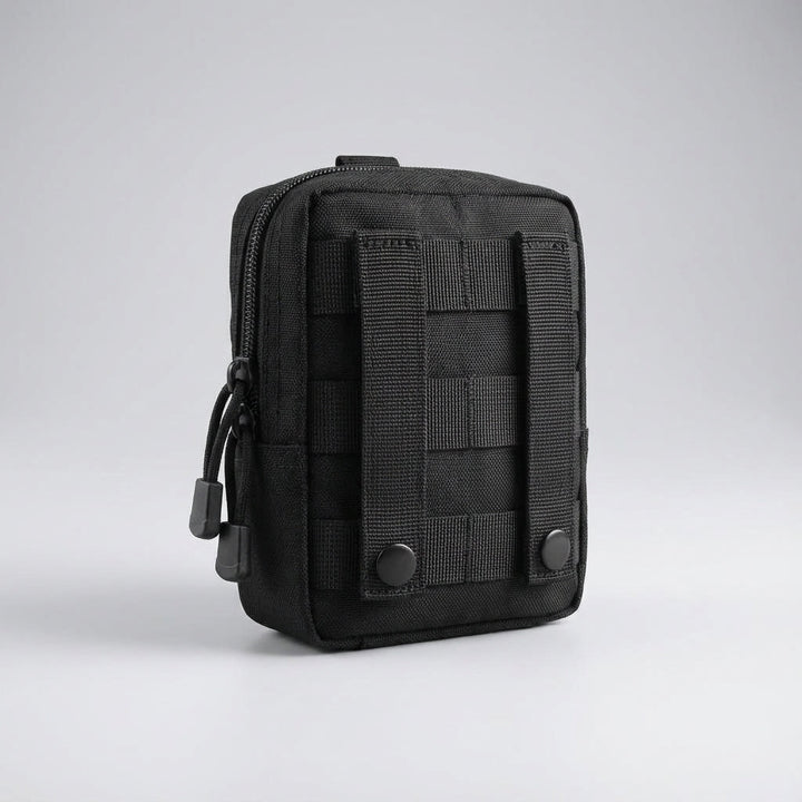 Solidny organizer survivalowy MOLLE z nylonu 1000D, idealny na sprzęt taktyczny i akcesoria outdoor.
