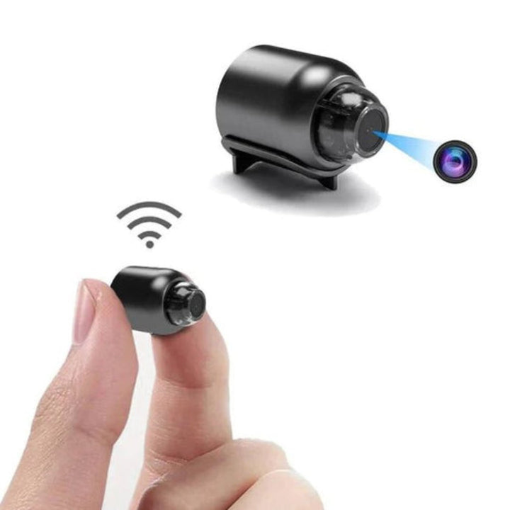 Dyskretna kamera wewnętrzna Full HD, z nocnym widzeniem i WiFi, do kompleksowego monitoringu.