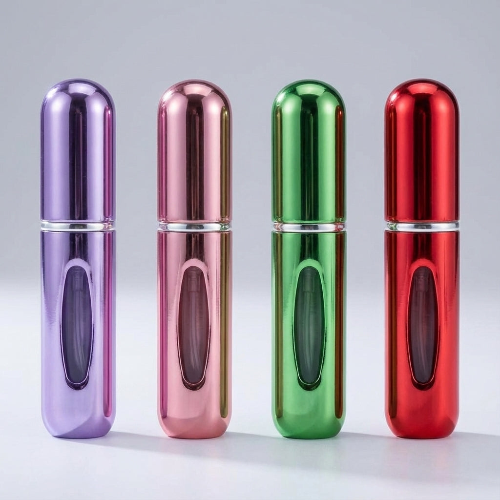 Praktyczny atomizer na perfumy, napełniana butelka podróżna, mały spray do ulubionego zapachu.