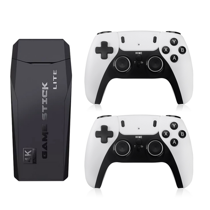 Konsola retro Stick 4K HDMI, przenośna, z tysiącami klasycznych gier. Idealna rozrywka.