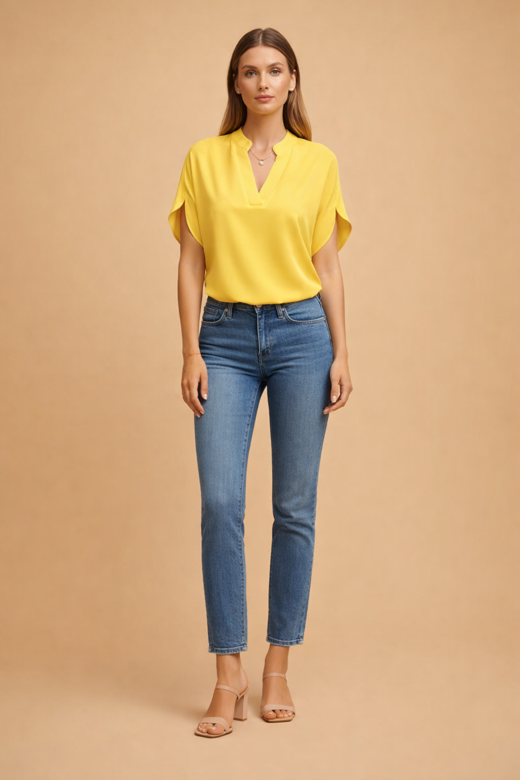 Wygodna bluzka damska vintage z asymetrią. Drapowanie podkreśla styl casual. Elegancki top dla kobiet.