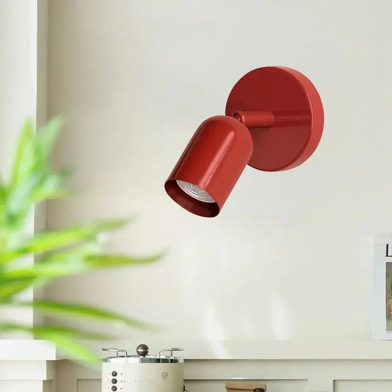 Designerska lampa ścienna Macaron LED. Skandynawskie, minimalistyczne oświetlenie do sypialni, przedpokoju, gabinetu.