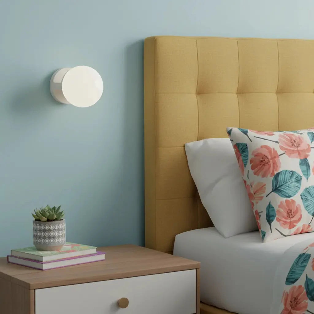 Designerskie oświetlenie ścienne nowoczesna lampa z kulistym szklanym klosem