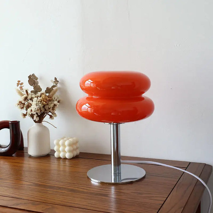 Lampa stołowa Bauhaus LED, bezprzewodowa, ściemnialna. Nowoczesna, designerska lampa na biurko lub do salonu.