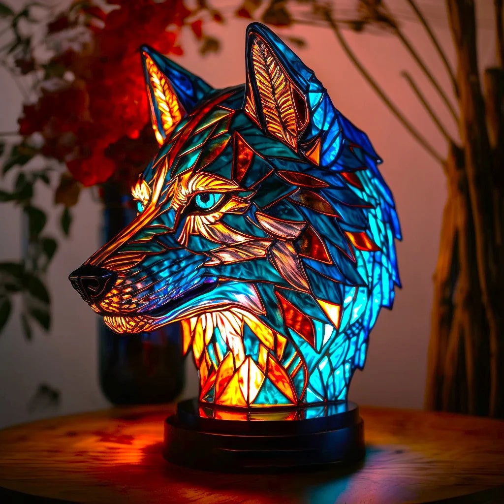 Lampa stołowa dekoracyjna z artystyczną formą, idealna do nowoczesnych wnętrz, nastrojowe światło.
