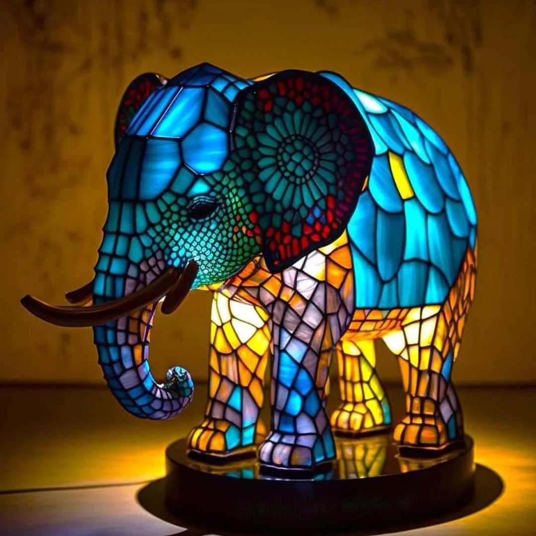 Designerska lampa stołowa, czarna, z artystycznym wzorem, idealna do nowoczesnego salonu.