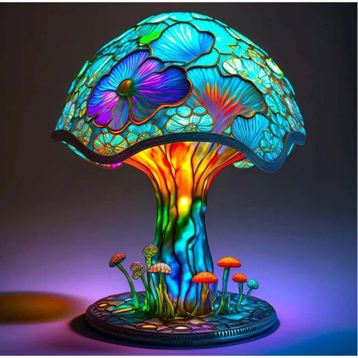 Lampa stołowa Grzybek LED USB, idealna do sypialni, salonu. Nowoczesne, nastrojowe oświetlenie dekoracyjne.