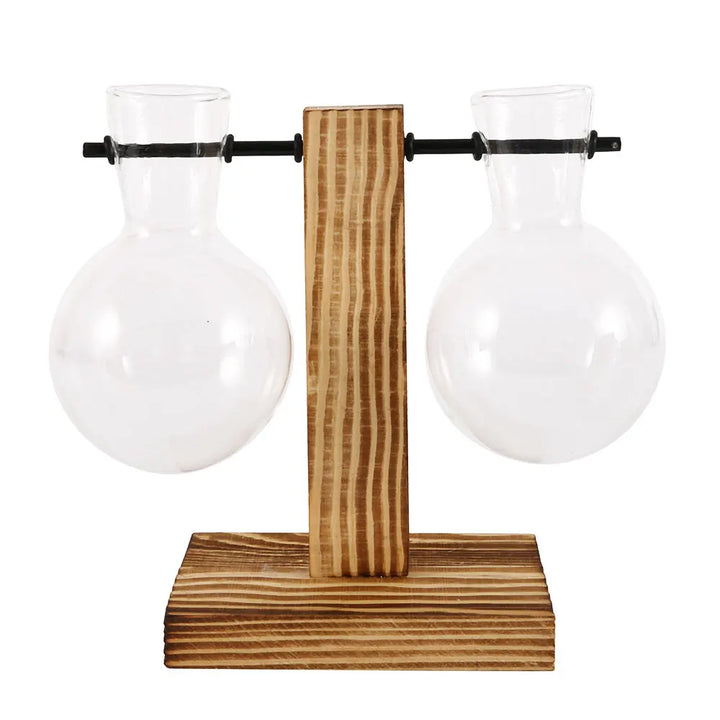 Lampa stołowa Wazon z rośliną. Funkcjonalna dekoracja i oświetlenie do sypialni, salonu, biura.