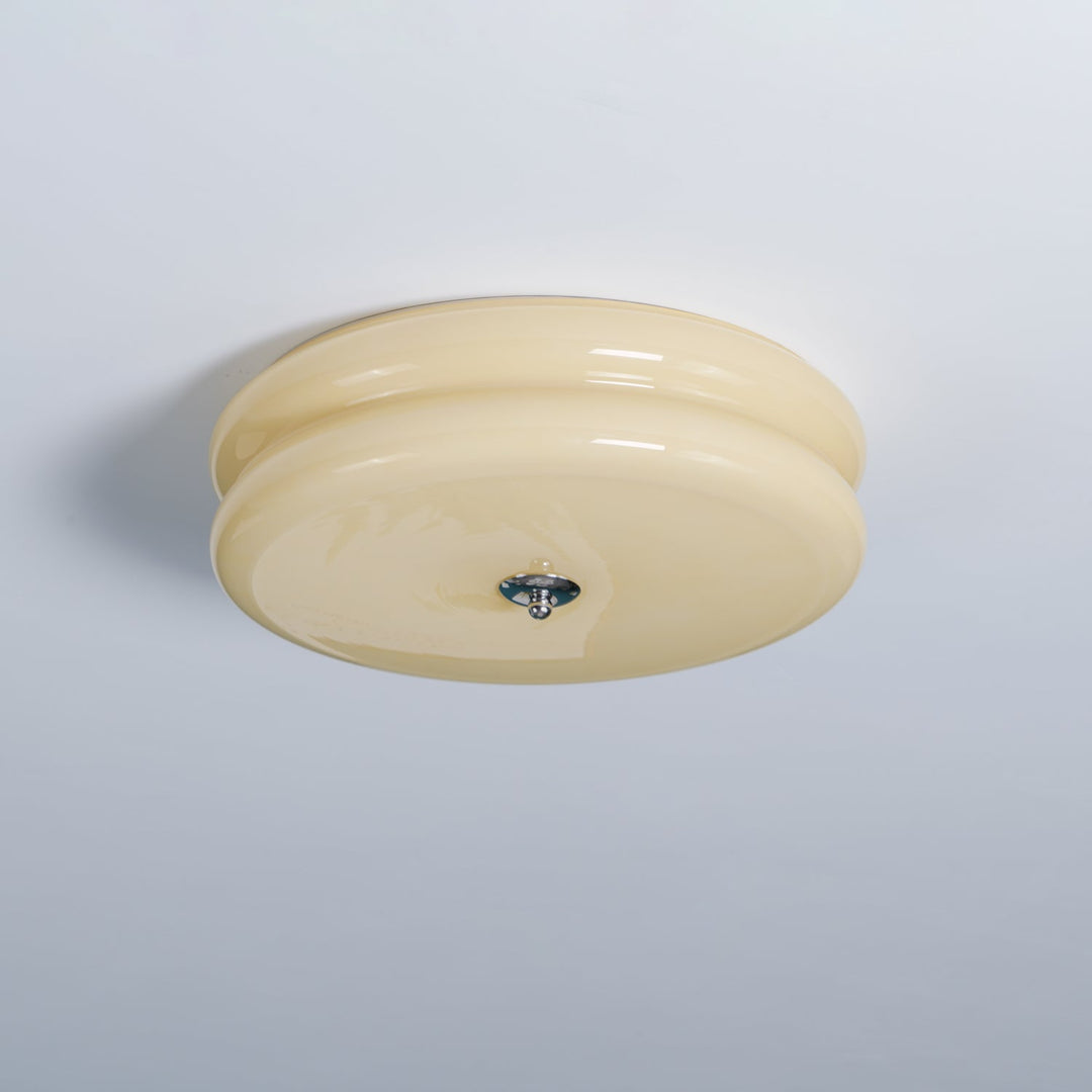 Lampa sufitowa Art Déco LED, designerska do salonu, z ciepłym światłem. Eleganckie oświetlenie vintage.