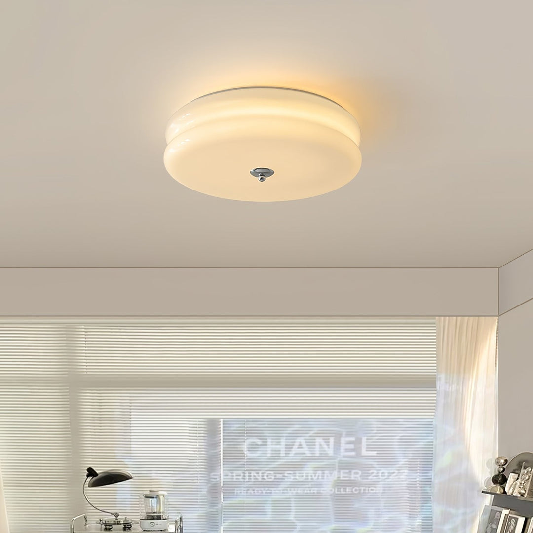 Żyrandol sufitowy LED retro, złoty, z zimną bielą. Lampa sufitowa vintage.