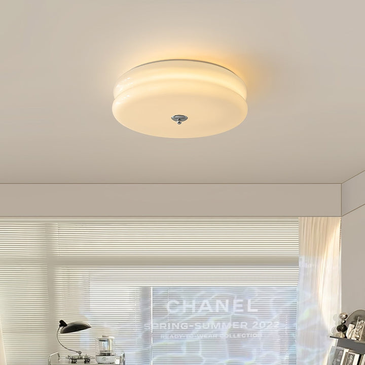 Żyrandol sufitowy LED retro, złoty, z zimną bielą. Lampa sufitowa vintage.