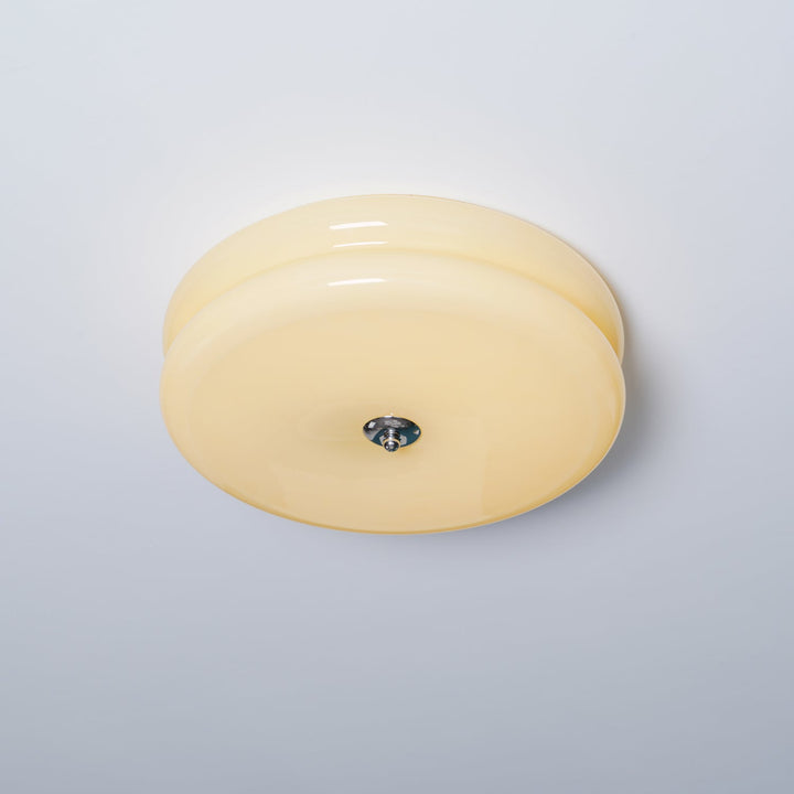 Designerska lampa sufitowa Art Déco LED, złota, z zimną bielą. Lampa sufitowa retro.