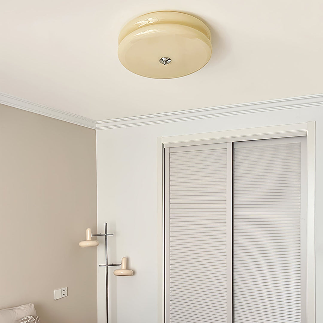 Lampa sufitowa Art Déco LED, designerska, do wnętrz. Oświetlenie retro z ciepłym światłem.
