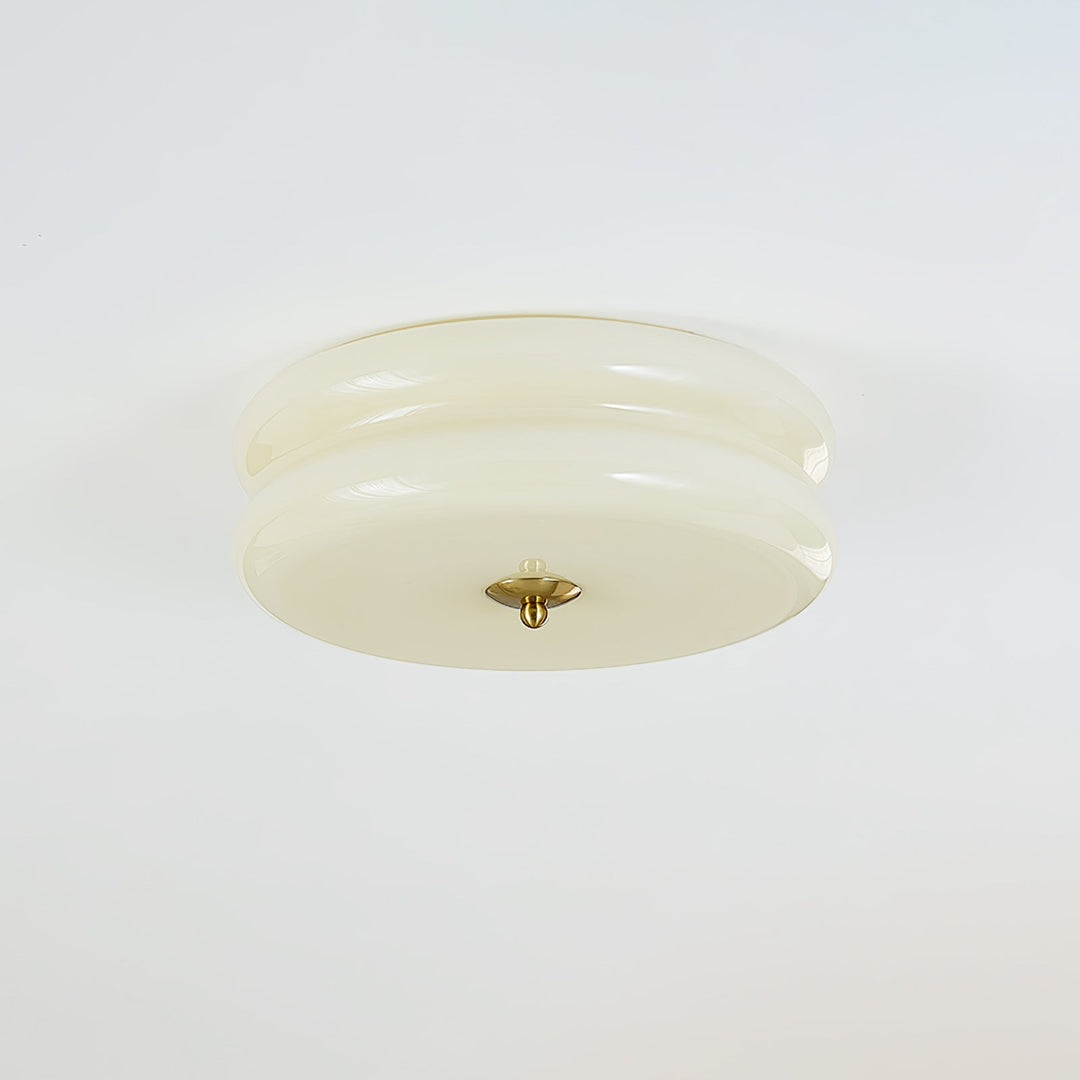 Stylowa lampa sufitowa LED retro, chromowana, do salonu. Lampa Art Déco z zimną bielą.