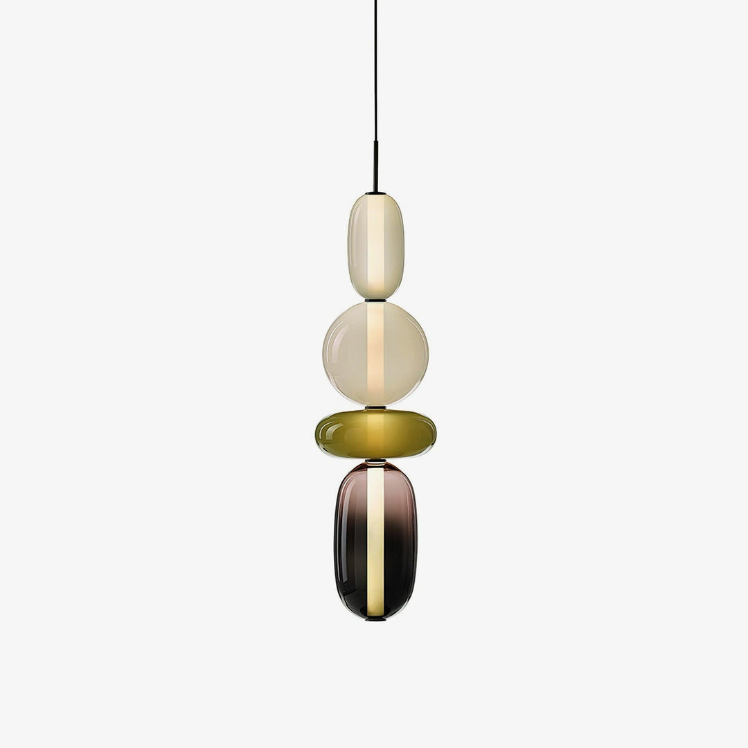 Lampa sufitowa z efektem cukrowego szkła, nowoczesna, designerska do domu.