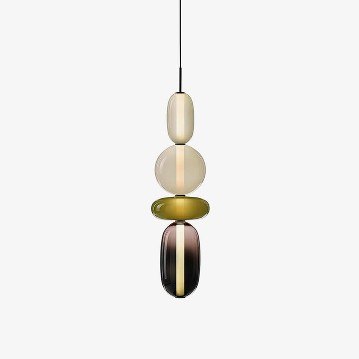 Lampa sufitowa z efektem cukrowego szkła, nowoczesna, designerska do domu.