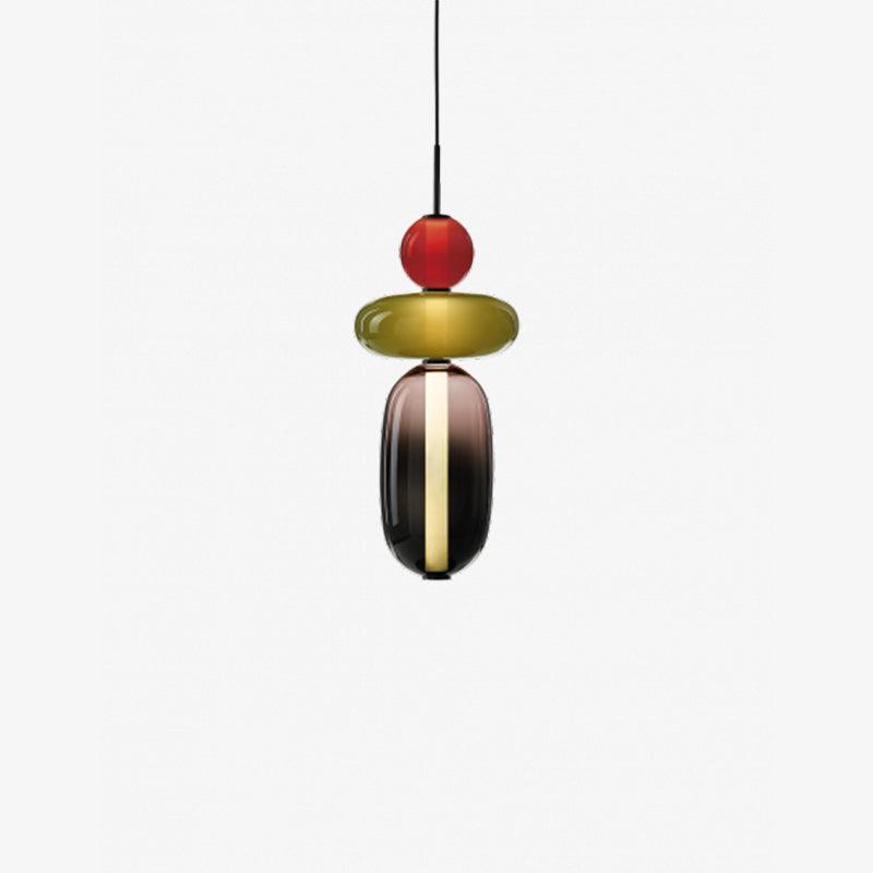 Lampa sufitowa, dekoracyjne szkło cukrowe, do nowoczesnych aranżacji.