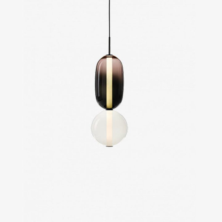 Lampa sufitowa z designerskim efektem cukrowego szkła, do nowoczesnych wnętrz.