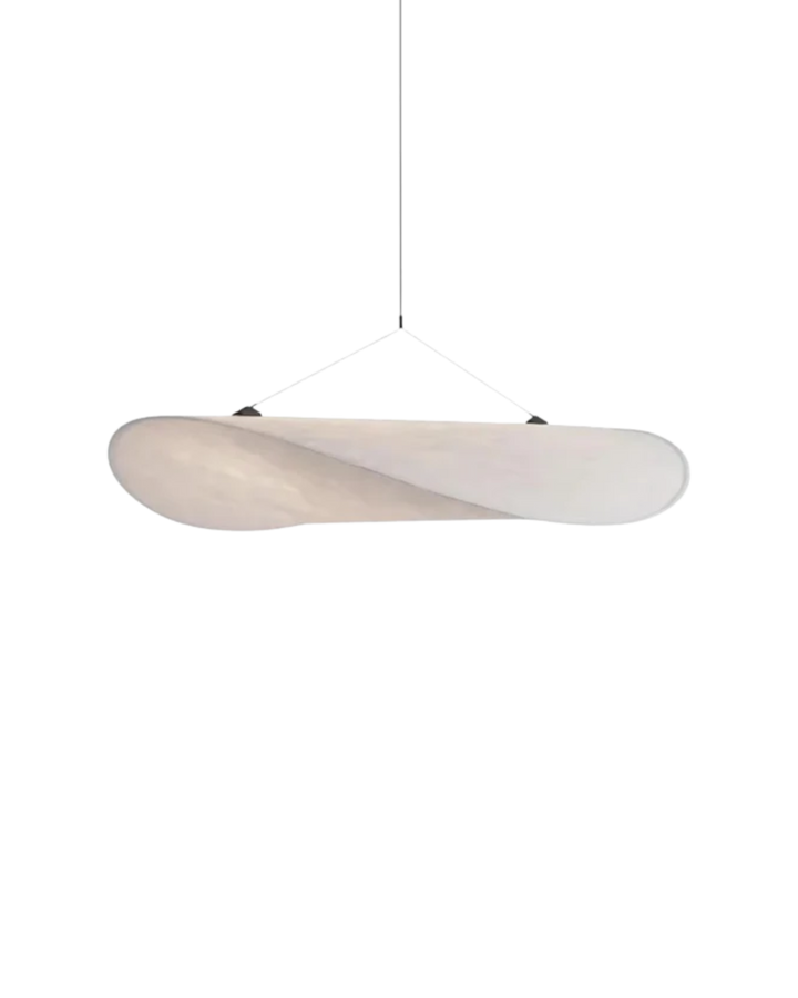 Lampa sufitowa Japandi z efektem zaćmienia światła, nowoczesne oświetlenie minimalistyczne do salonu.