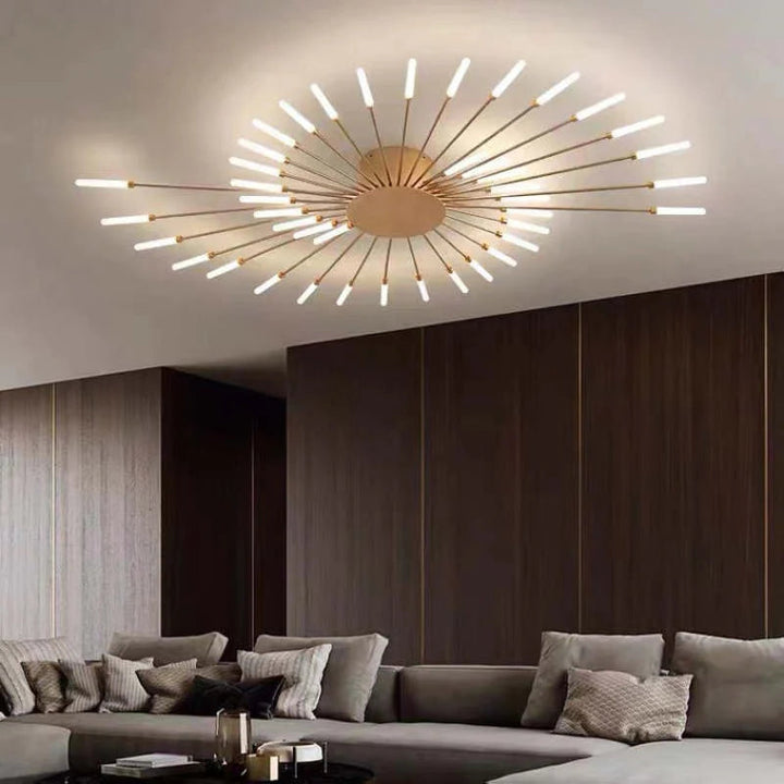 Nowoczesna lampa sufitowa LED, industrialny design. Stylowe oświetlenie do każdego pomieszczenia.