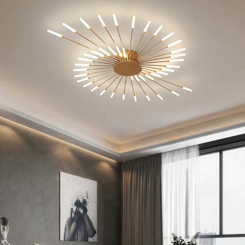 Nastrojowe oświetlenie LED. Lampa sufitowa industrialna, metalowa, idealna do domu.