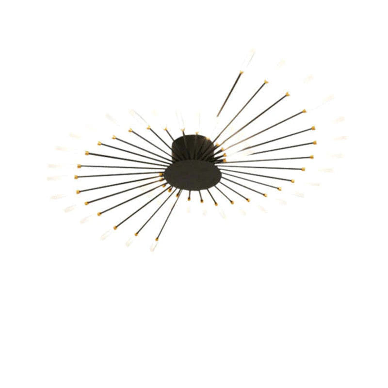 Industrialna lampa sufitowa LED. Nastrojowe oświetlenie, minimalistyczna dekoracja wnętrz.