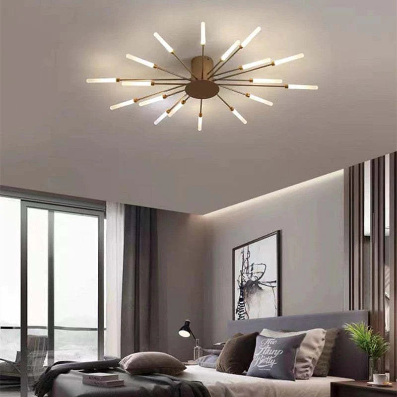 Lampa sufitowa LED industrialna z metalu. Nowoczesny i minimalistyczny design dla domu.