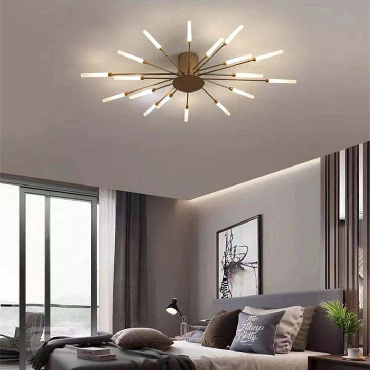 Lampa sufitowa LED industrialna z metalu. Nowoczesny i minimalistyczny design dla domu.