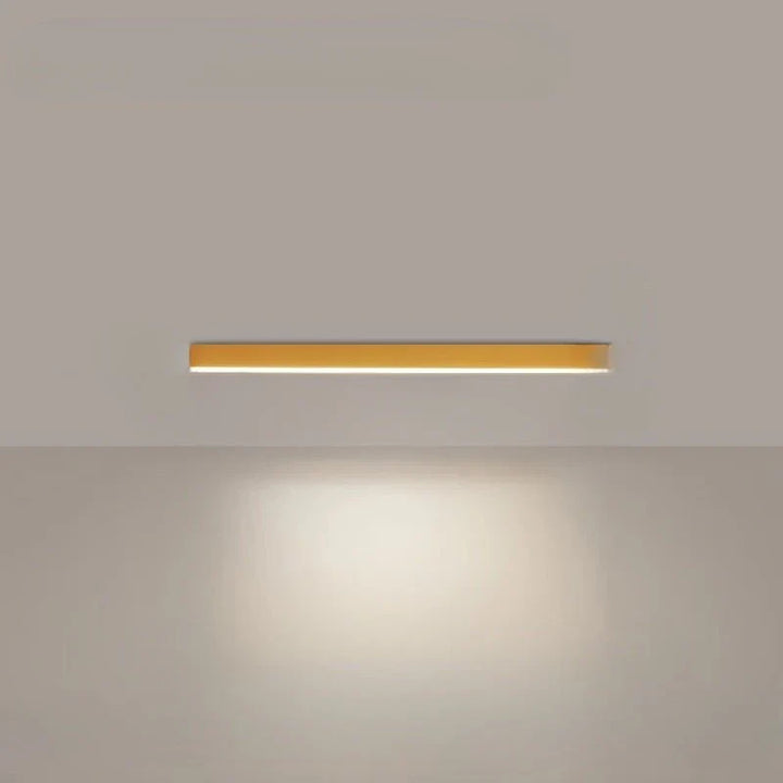 Skandynawska lampa LED, listwa liniowa do sufitu, nowoczesne oświetlenie sypialni, jadalni i salonu.