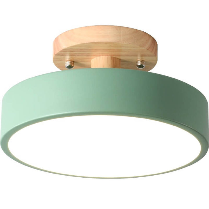 Elegancka lampa sufitowa LED, skandynawski minimalizm, funkcjonalne oświetlenie wnętrza.