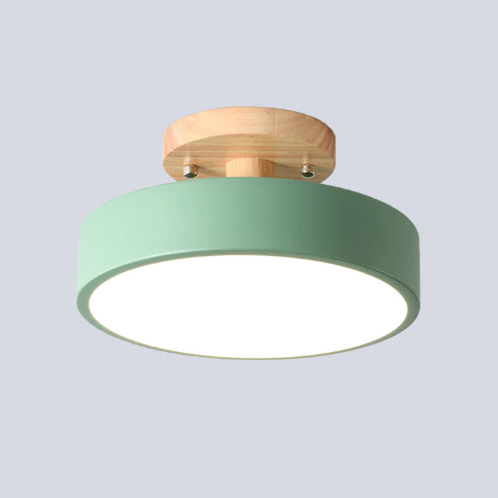 Lampa LED do sypialni, skandynawski styl, jasne, przyjemne światło.