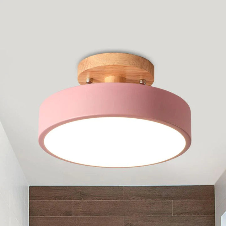 Sufitowa lampa LED do kuchni/jadalni, nowoczesna, skandynawska estetyka.