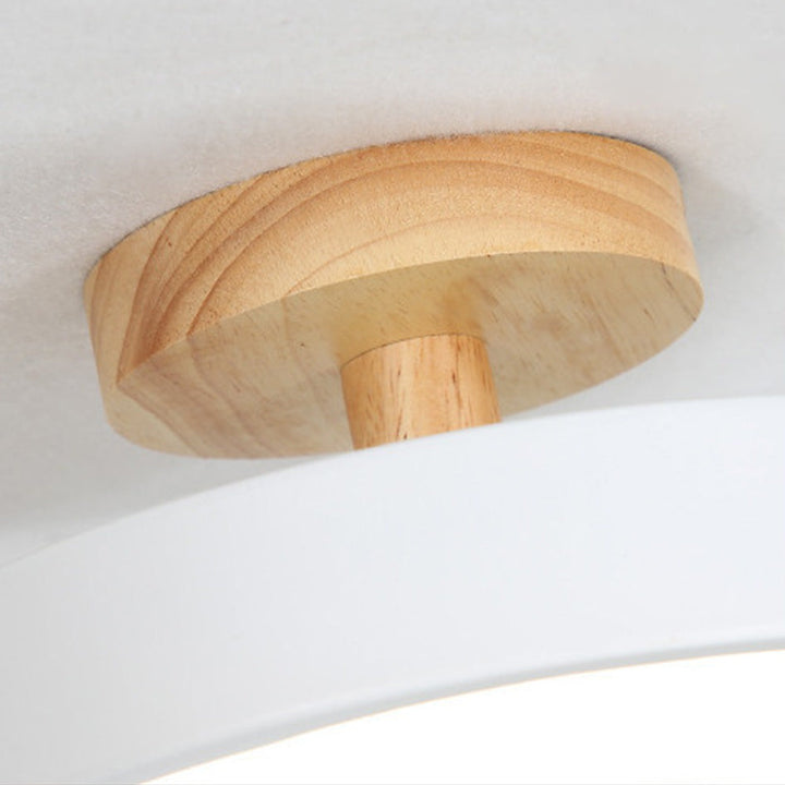 Lampa sufitowa LED do przedpokoju, jasne światło, skandynawski akcent.