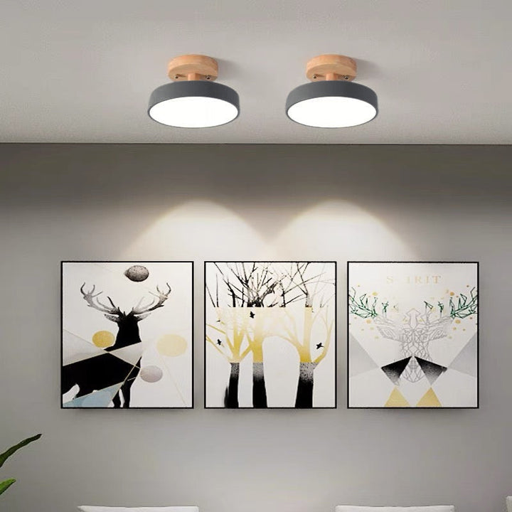 Lampa sufitowa o designie skandynawskim, LED, elegancka.