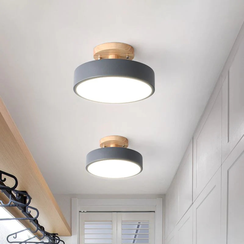 Lampa LED do sypialni, nowoczesny styl skandynawski, energooszczędna.