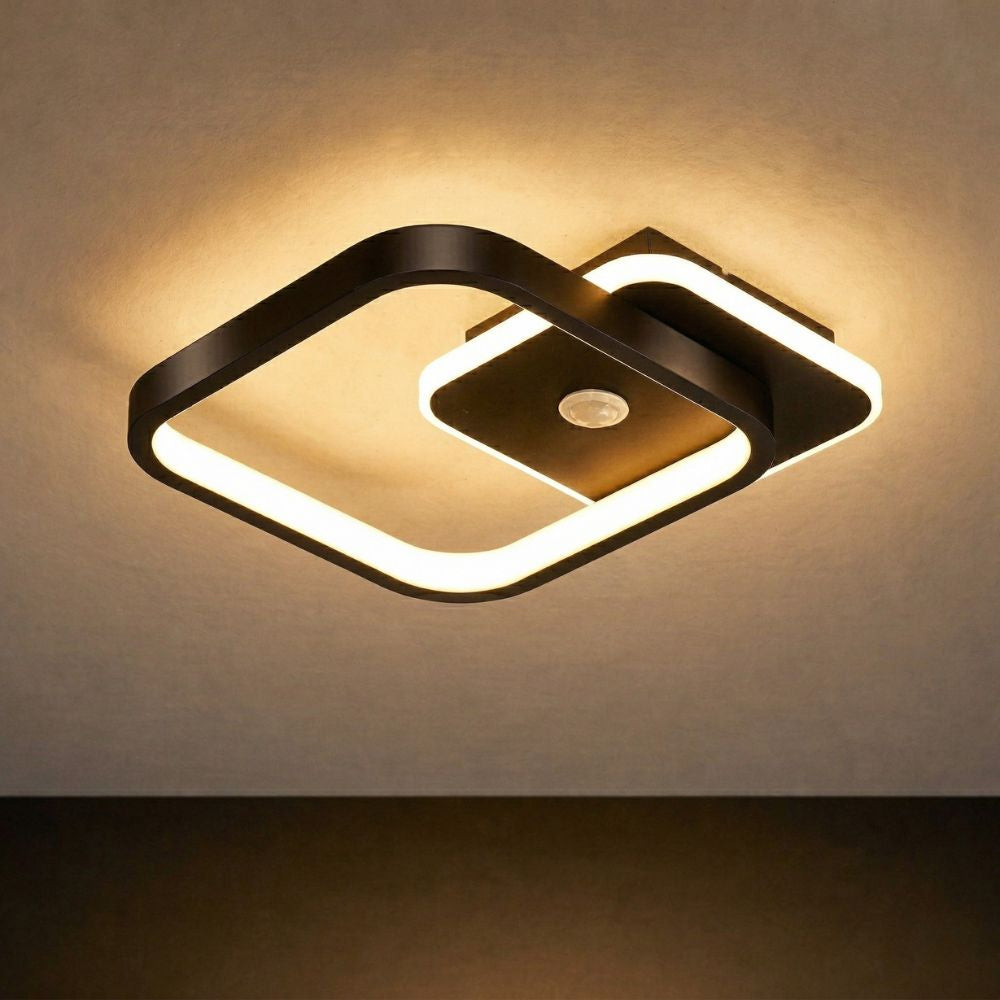 Automatyczna lampa sufitowa LED z czujnikiem ruchu. Wygodne i energooszczędne oświetlenie sufitowe.