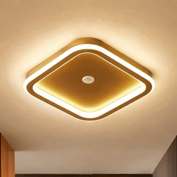 Lampa LED sufitowa z sensorem ruchu. Jasne światło, energooszczędna dla nowoczesnego domu.
