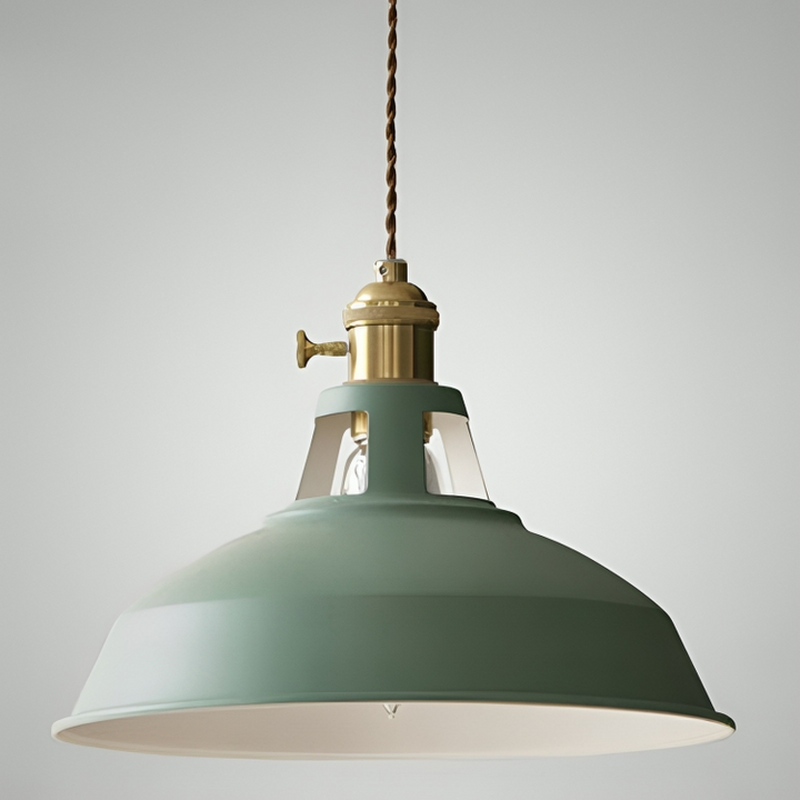 Wisząca lampa retro-industrialna, czarna, metalowa. Idealna do nowoczesnych loftów. Vintage styl.