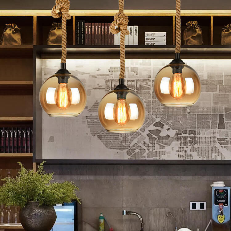 Nowoczesna lampa wisząca kula retro, design i oświetlenie do każdego wnętrza.