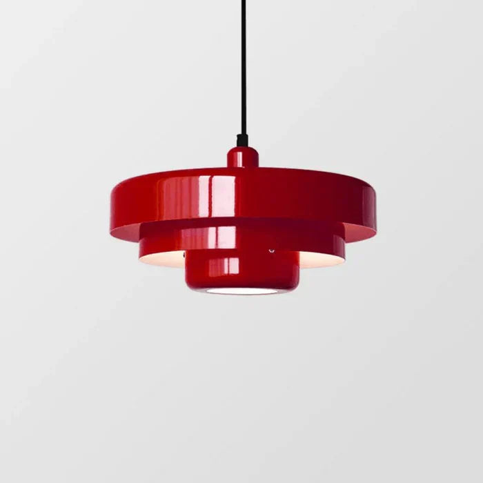 Retro lampa wisząca LED, metalowa, do jadalni. Designerskie oświetlenie vintage do kuchni.