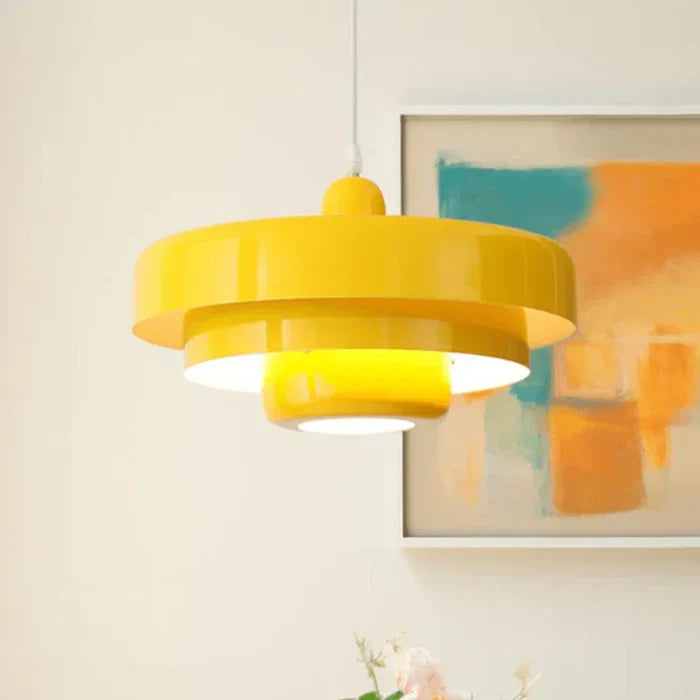 Energooszczędna lampa wisząca LED vintage. Metalowe oświetlenie retro do kuchni i jadalni.