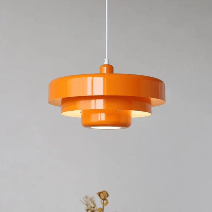 Solidna metalowa lampa wisząca LED vintage. Oświetlenie do kuchni, jadalni. Styl retro.