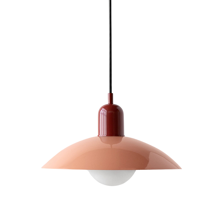 Skandynawska lampa Macaron, pastelowa. Modne oświetlenie wiszące do salonu.